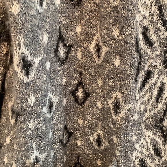 Lucky brand bohemian grey and white cardigan - Picture 2 of 6
